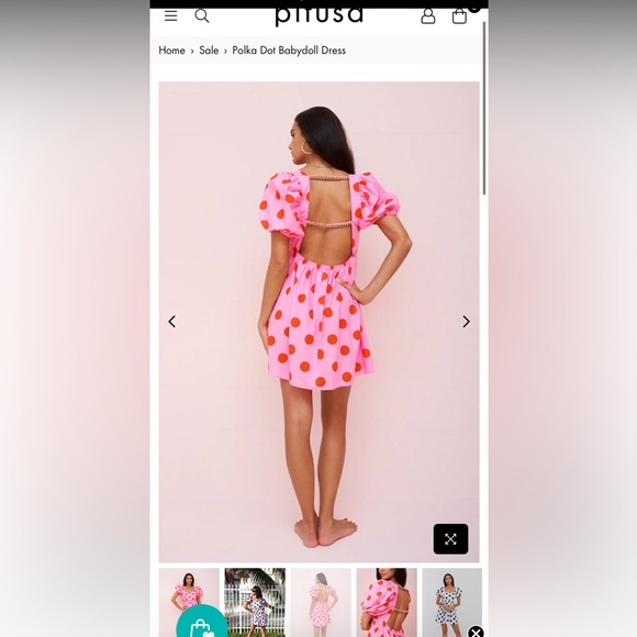 Pitusa Polka Dot Babydoll Dress - Picture 2 of 8